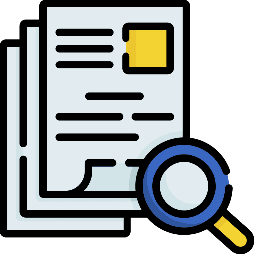 application magnifying glass illustration